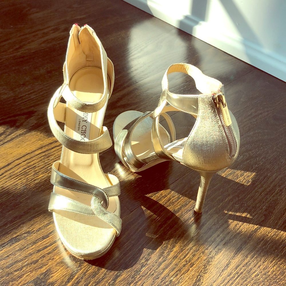 Jimmy Choo Gold Heels